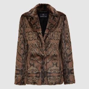 BNWT- Anthropologie Unreal Fur blazer Size M